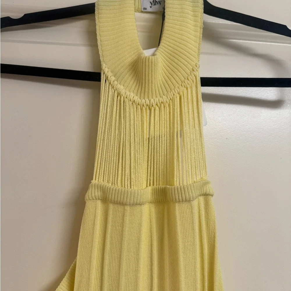 Yellow The Label- Fringe Midi Dress - Women - Picture 5 of 5